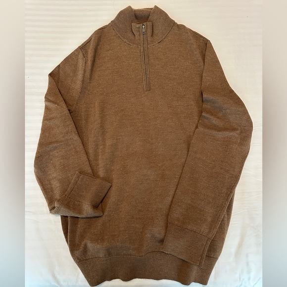 Express | Merino Wool Sweater | Mens | Large | Brown - Picture 3 of 3